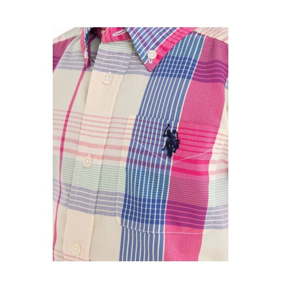 NWT U.S. Polo Assn. Boys Short Sleeve Button-Up – Size XL 14-16 - Picture 3 of 4